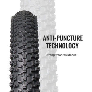 Hycline 2 Pack MTB Mountain Bike Tires - 20/24/26x1.95-2.125 Inch tread pattern