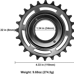 24T Single Speed Bike Freewheel