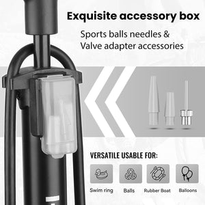 Hycline Gauge Booster Bike Pump