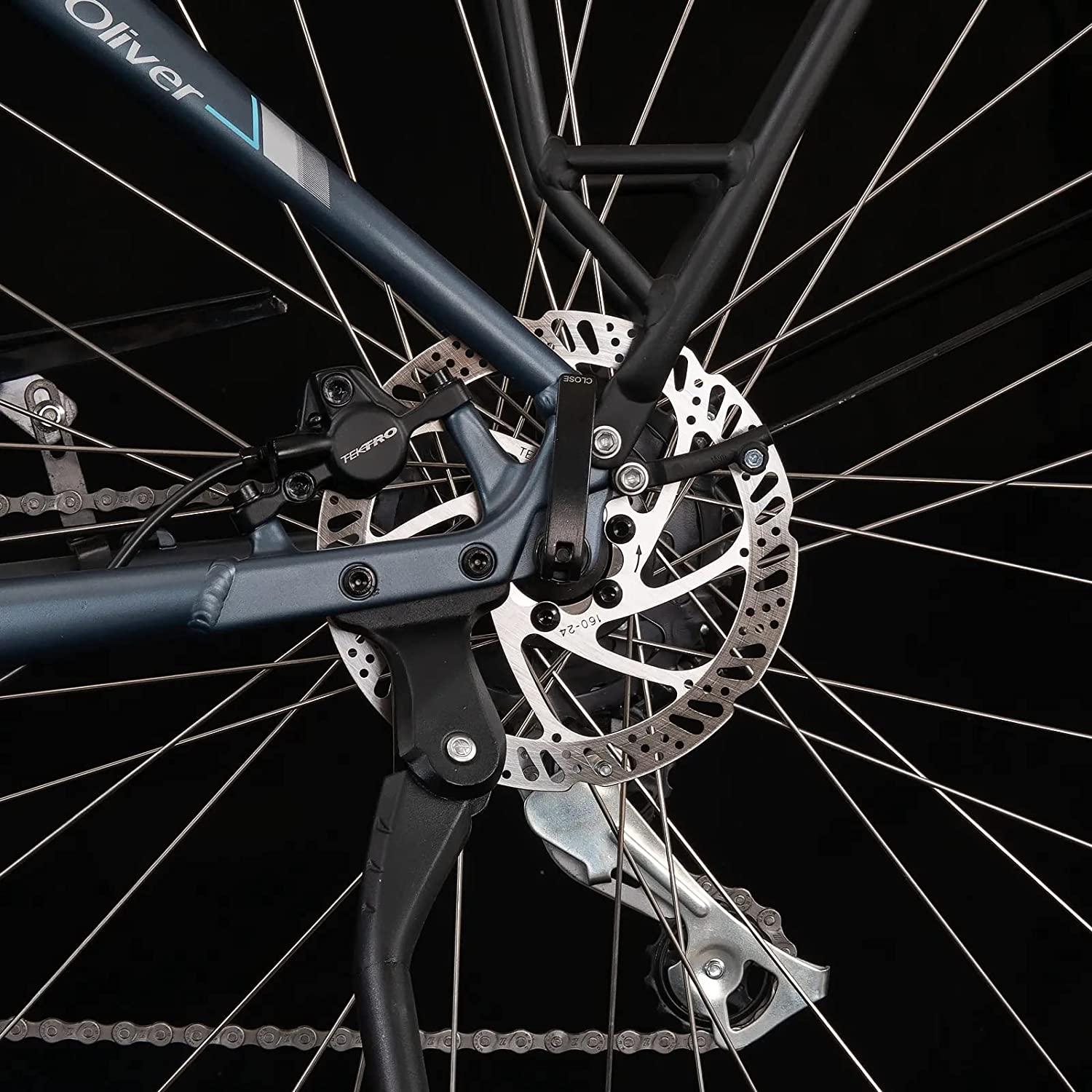 パーツ Tektro t2.3mm 180mm 6-Bolt Brake Rotor Tektro 180-24 6 Bolt Bicycle Disc Brake Rotor - Battlefield