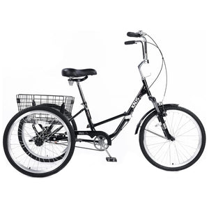 Knus 24" Foldable Single-Speed Tricycle