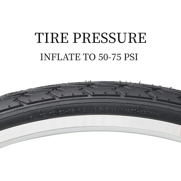 RacingWay 700×35C (ETRTO 35-622) Road Bike Tire Air Pressure - 50-75 PSI