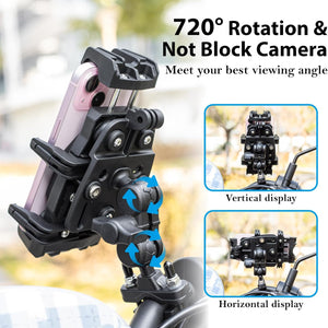 EMERK Phone Mount For Motorcycle & Bicycle