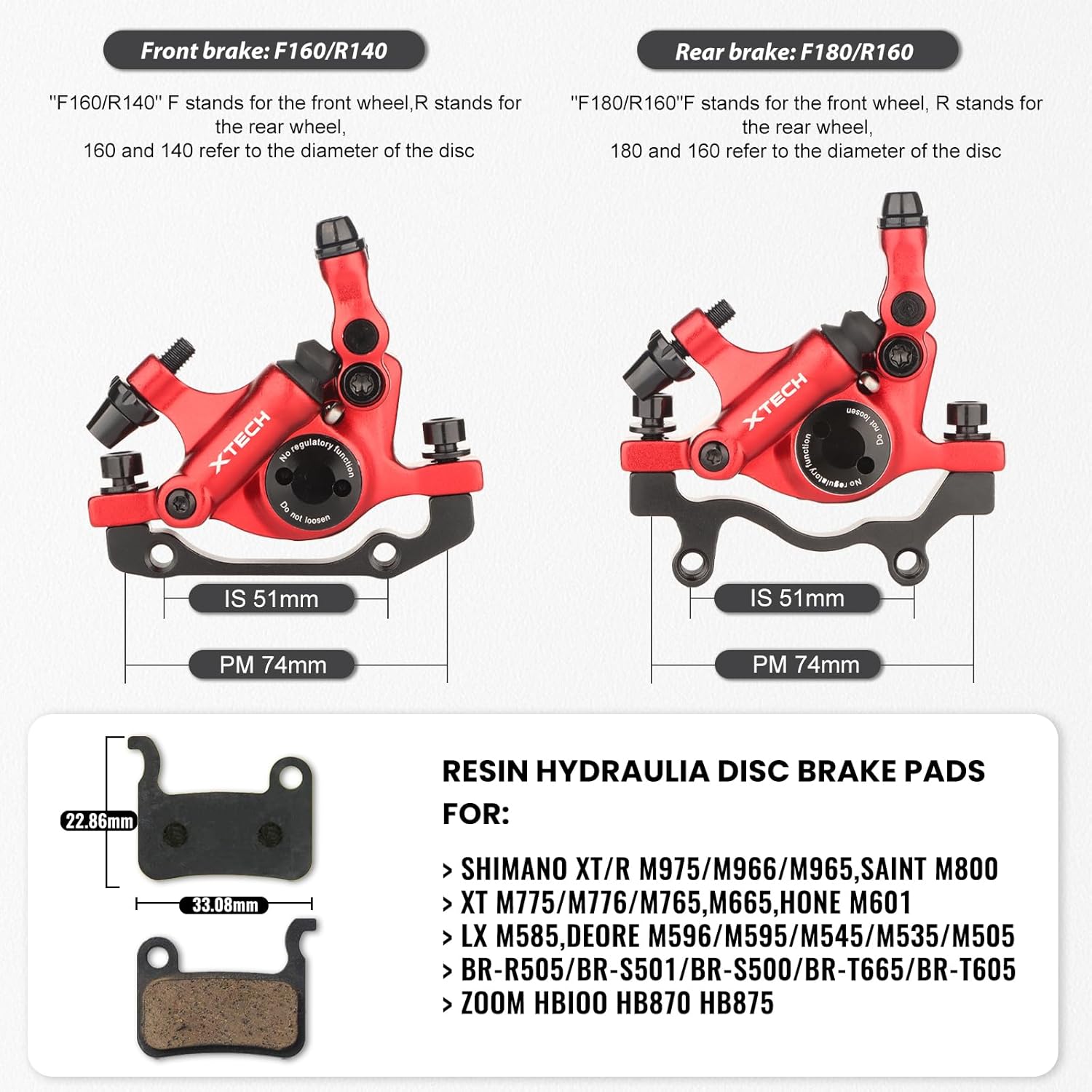 ZOOM XTECH HB-100 Brake Caliper