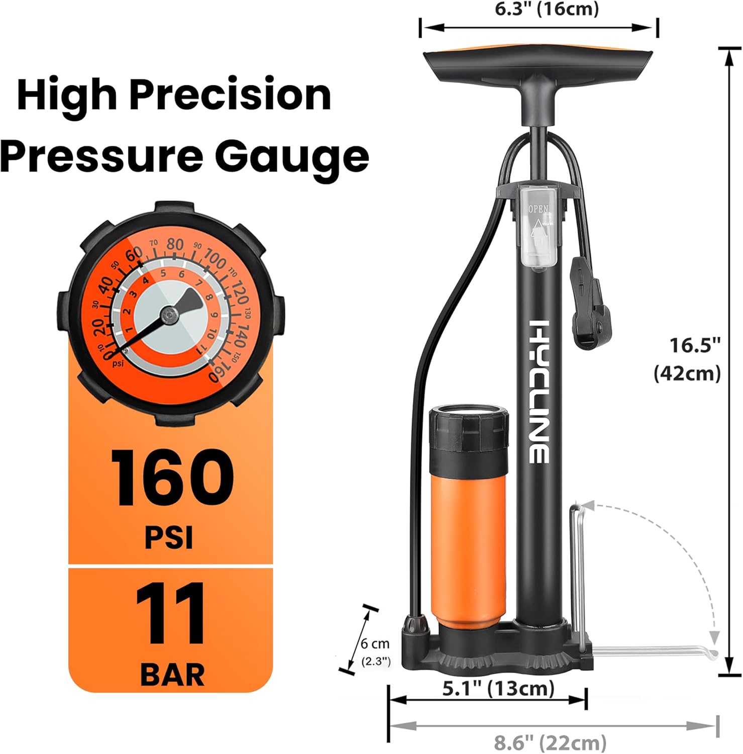 Hycline B6032 160 PSI Gauge Booster Pump