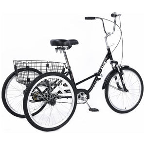 Knus 24" Foldable Single-Speed Tricycle