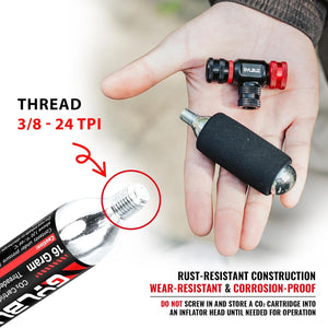16g Threaded  CO₂  Cartridges Set
