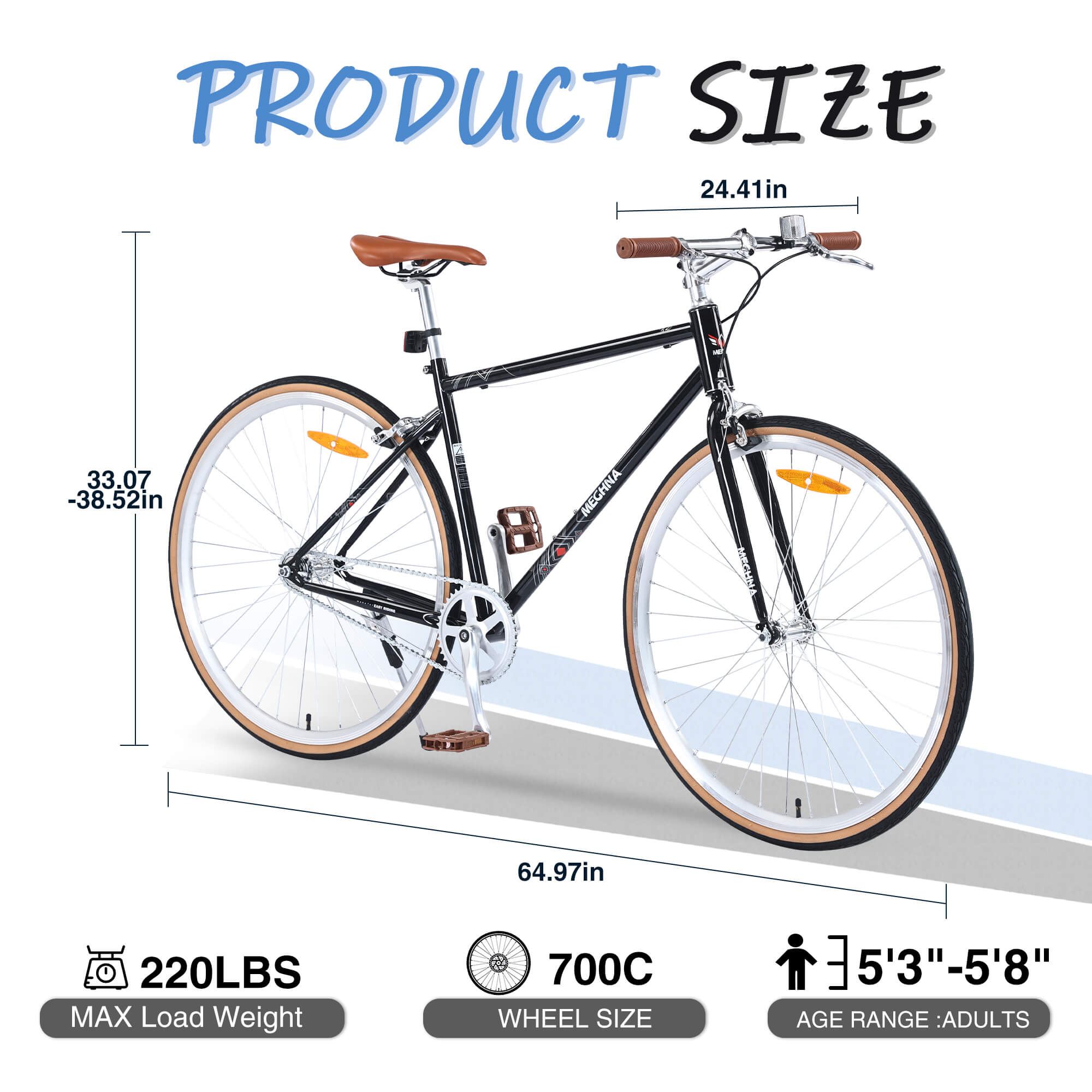 Meghna Pastoral 700x35C Road Bike: Classic Retro Design Bike – Hycline