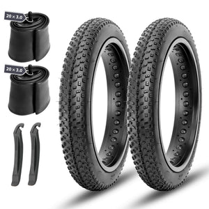 2 Packed Raider Fat Tires Plus Tubes 20