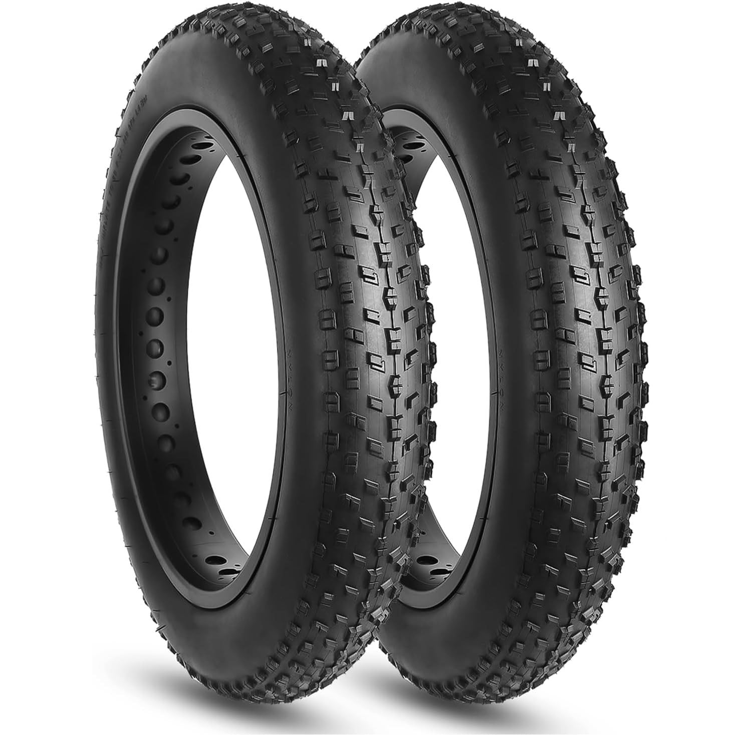 2-Pack Raider Fat Bike Tires 20"×4" / 26"×4"