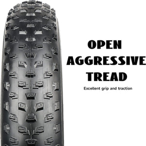 Hycline Kevlar 20x4  Fat Folding Bike Tires Great Tread Pattern