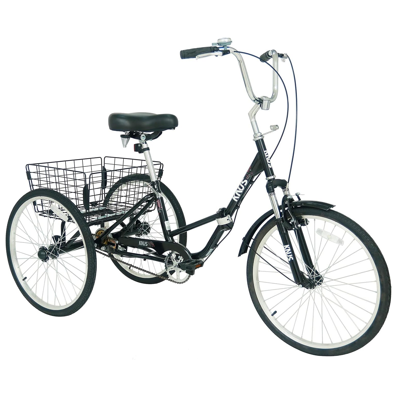 Knus 24" Foldable Single-Speed Tricycle