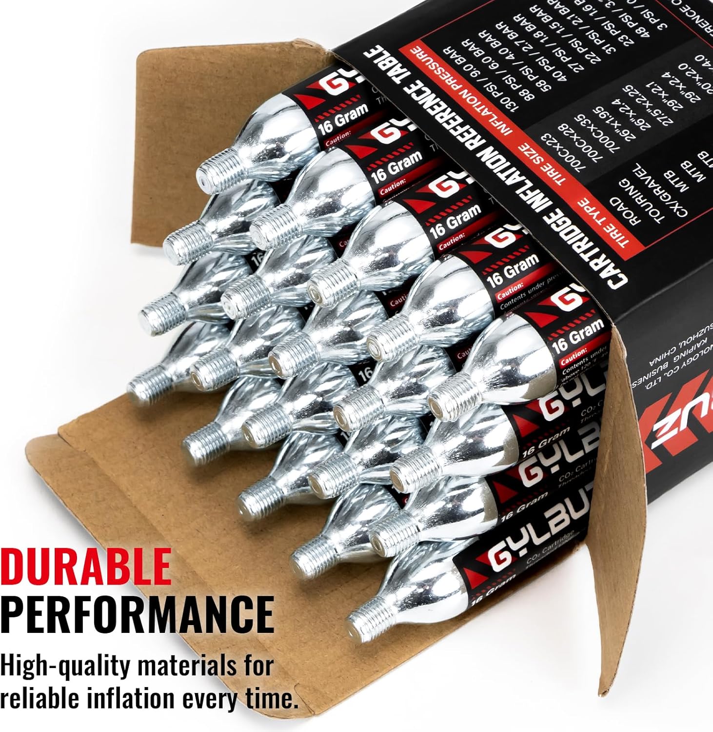 16g Threaded  CO₂  Cartridges Set