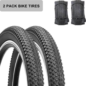 Hycline 2 Pack MTB Mountain Bike Tires - 20/24/26x1.95-2.125 Inch
