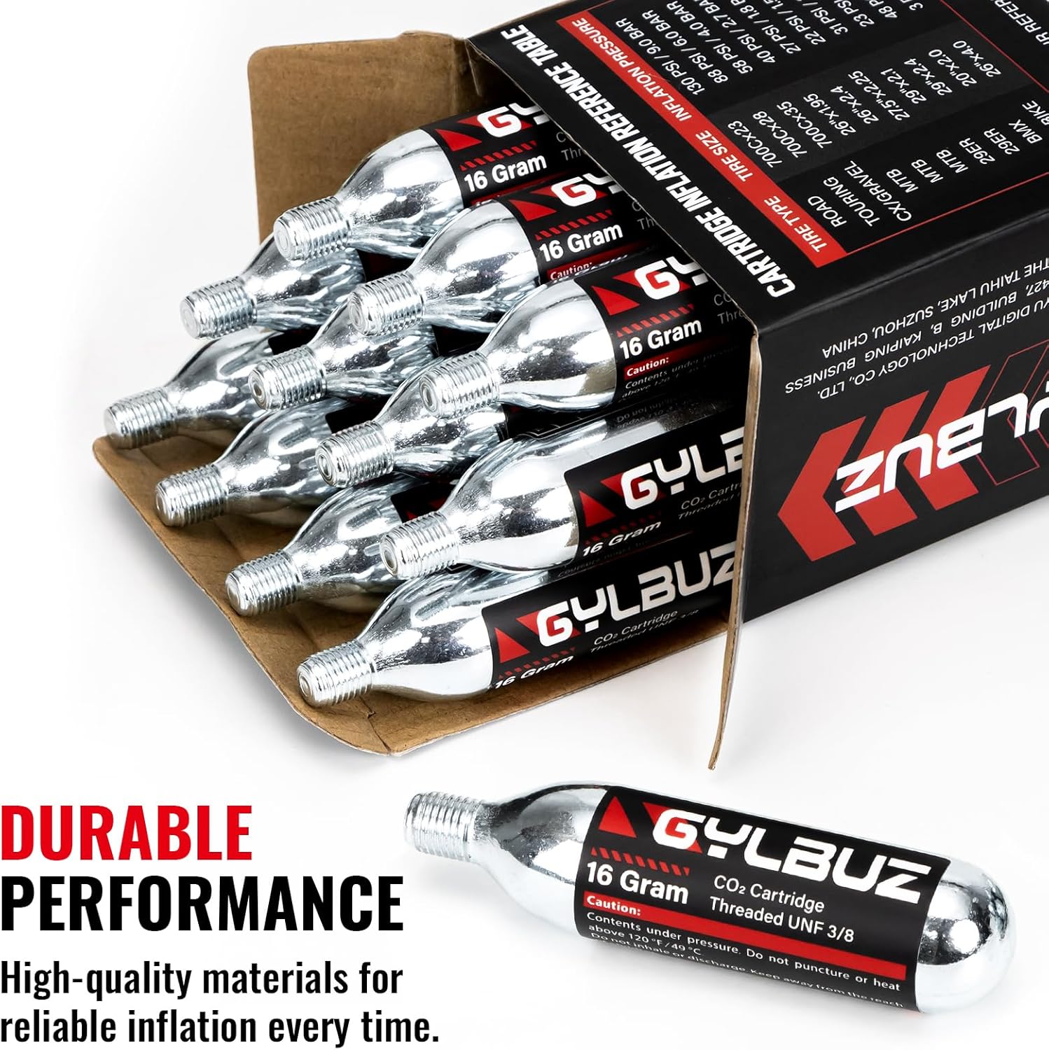 16g Threaded  CO₂  Cartridges Set