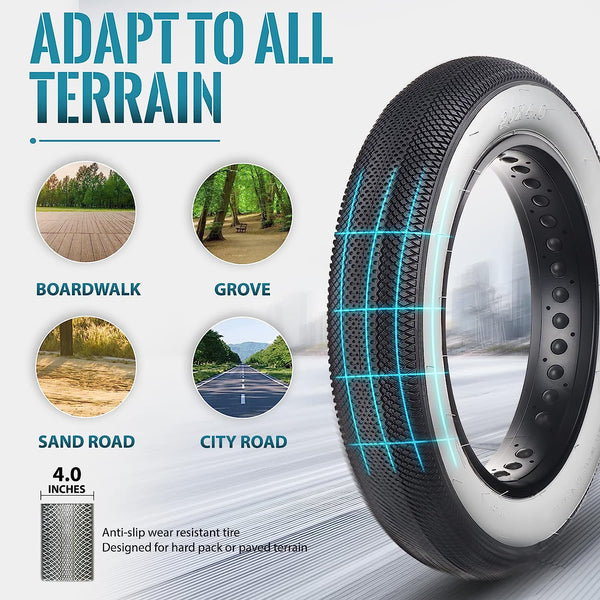 2 Pack Pavement Fat Tires Plus Inner Tubes All terrain tire