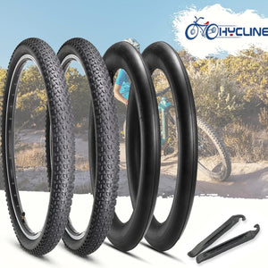 Hycline Baxon 2-Pack MTB Bike Tire Plus Inner Tubes Set (27.5x2.10-2.125 Inch)
