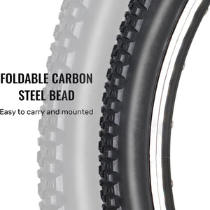 Hycline 2 Pack MTB Mountain Bike Tires - 20/24/26 Inch