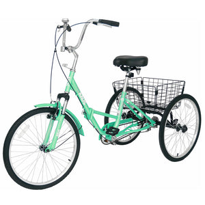 Knus 24" Foldable Single-Speed Tricycle