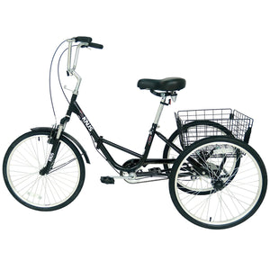 Knus 24" Foldable Single-Speed Tricycle