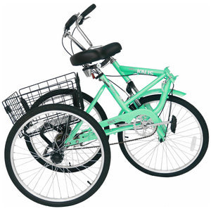 Knus 24" Foldable Single-Speed Tricycle C