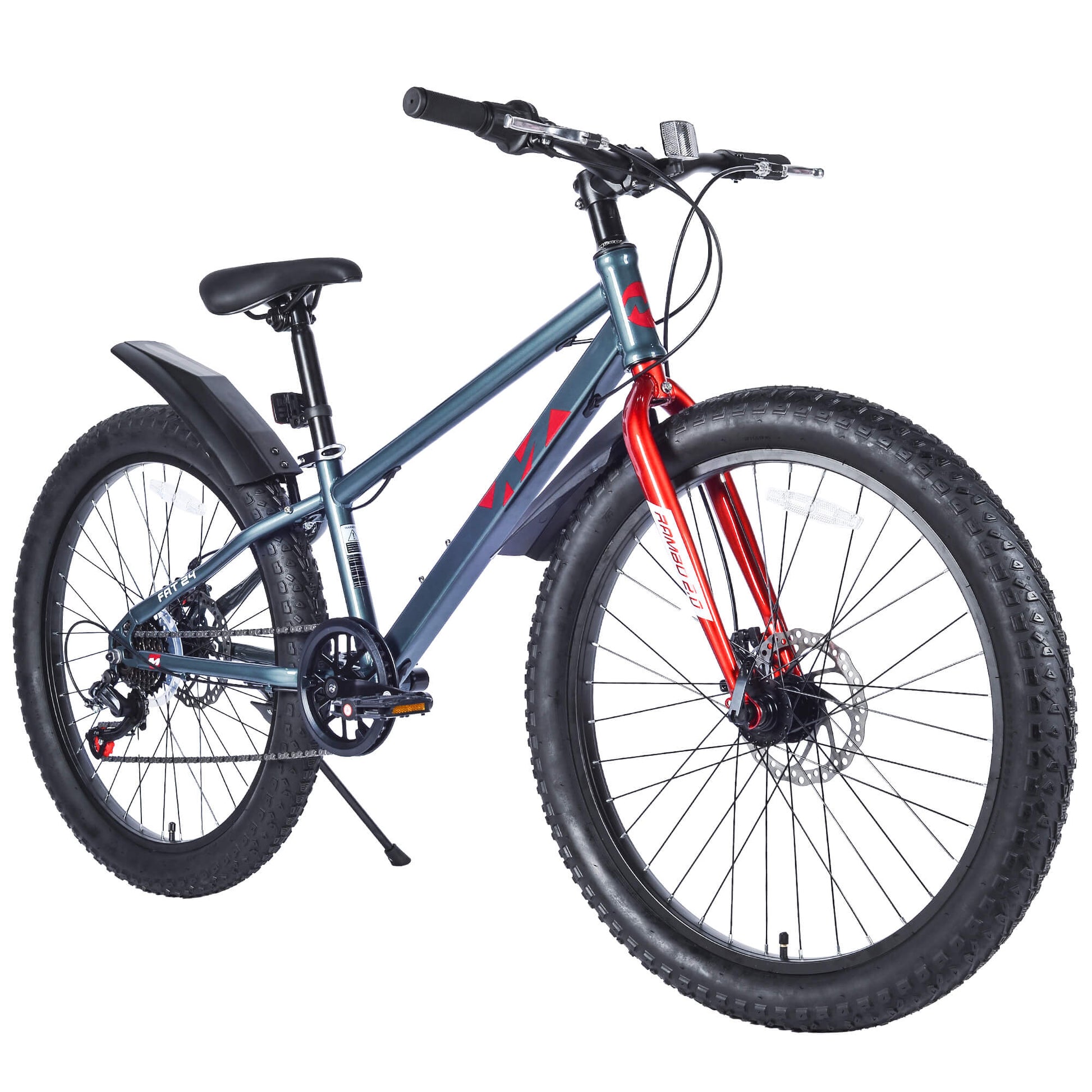 Msiki 24x3” Fat Tire Bike – Perfect for Teens Downhill Riding