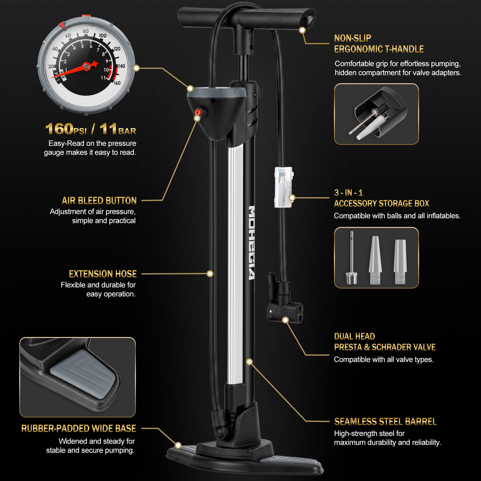 Air-column Bike Pump