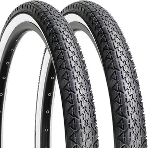 26x2.125 Cruiser Bike White Wall Tires for Beach Cruiser and Urban Commuting Bicycle