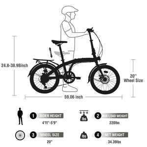 Zukka Crossroll Folding Bike - 20