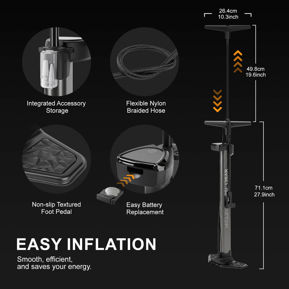 Air-Thrust Bike Pump