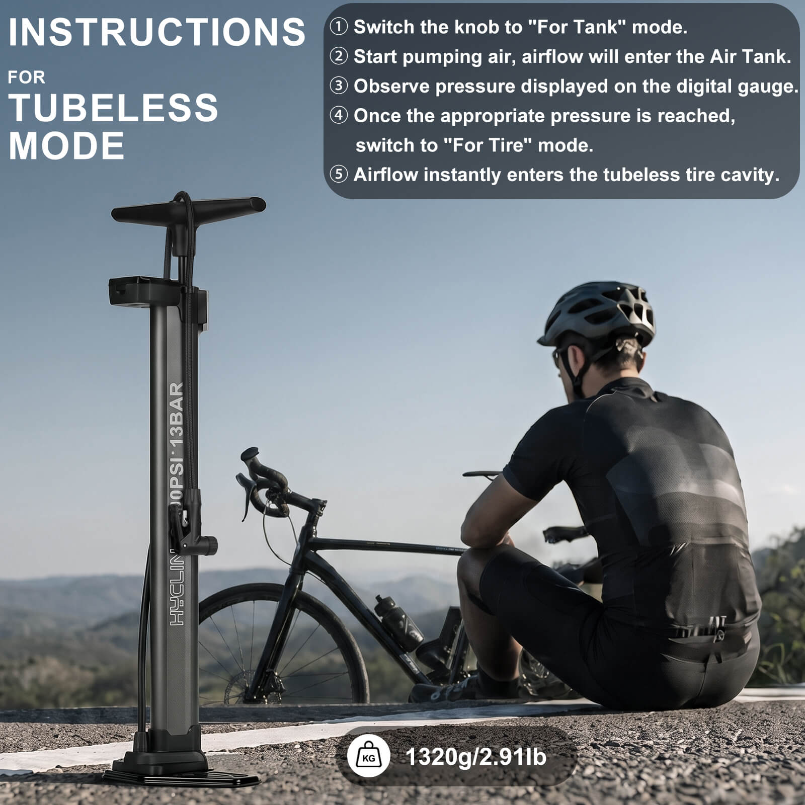 Air-Thrust Bike Pump