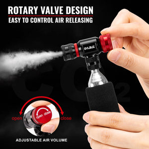 CO2 Inflator Set (with 6×16g Cartridges)