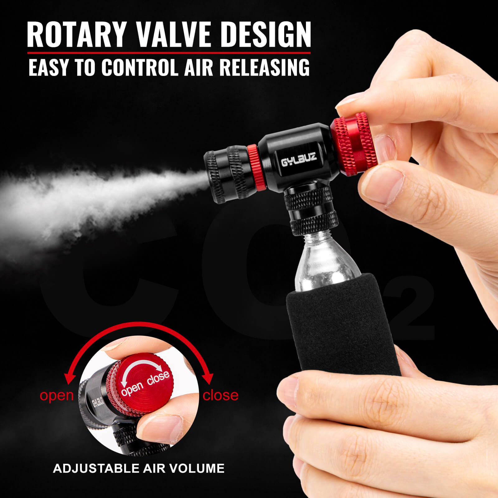 CO2 Inflator Set (with 6×16g Cartridges)