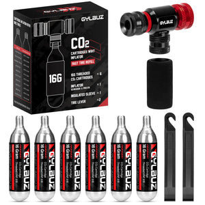 CO2 Inflator Set (with 6×16g Cartridges)
