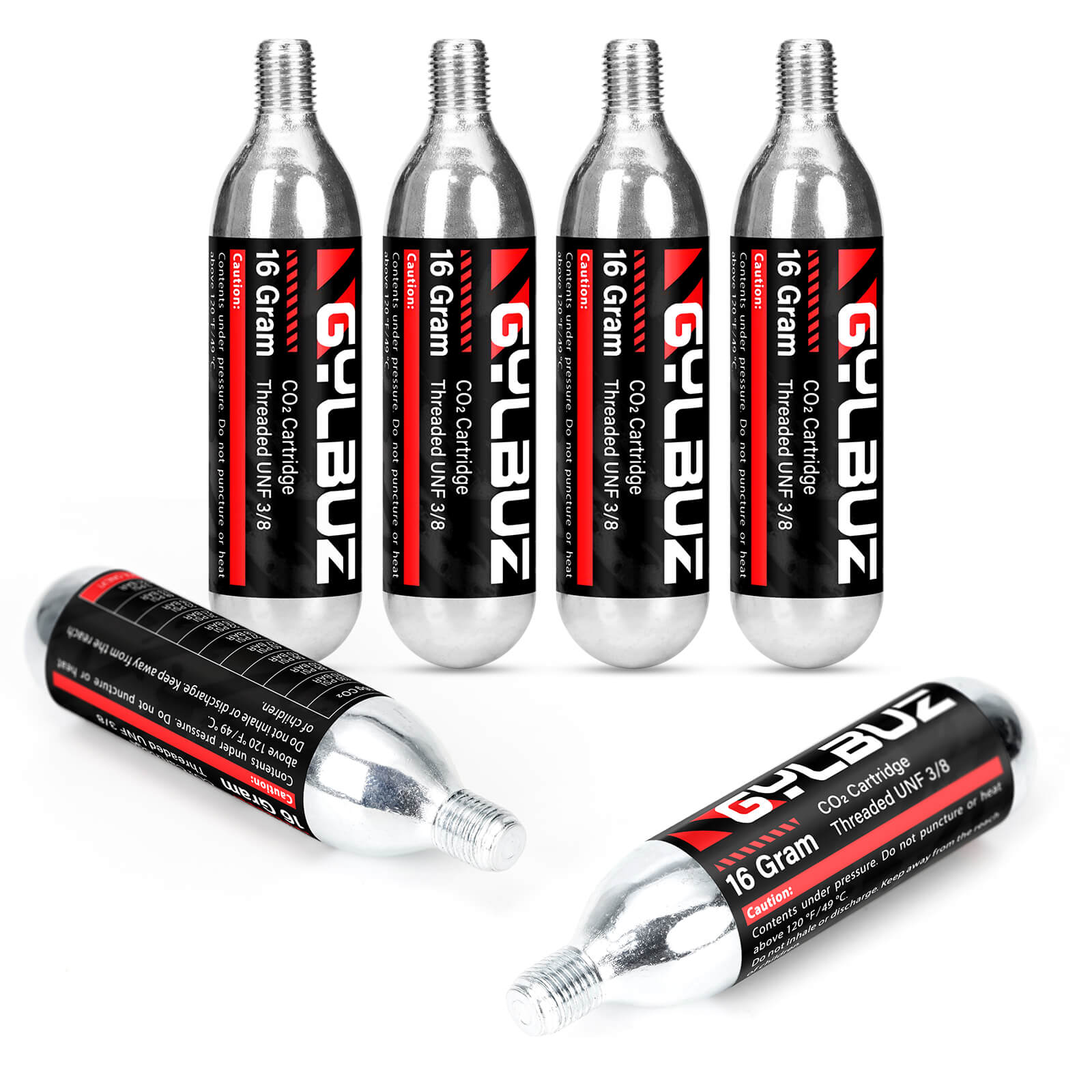 CO2 Inflator Set (with 6×16g Cartridges)