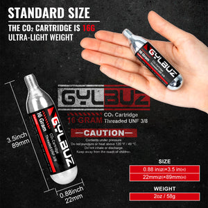 CO2 Inflator Set (with 6×16g Cartridges)