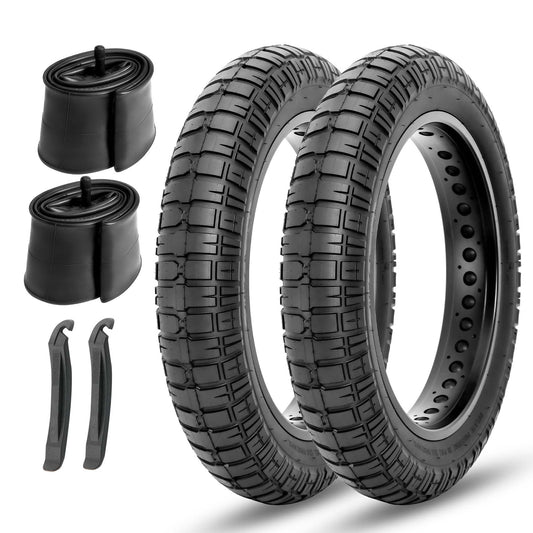 Hycline 20" X 4" to 26"X4" Asphalt Road/Pavement E-Bike & Fat Tricycle Fat Tire With Tube 2 Pack