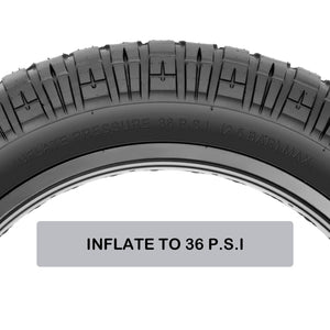 36 PSI Hycline All-terrain Heavy-duty Armbands 20x4.0 / 20x4.5 / 20x5.0 / 26x4.0 Fat Tire for Pavement & Mountain E-bike