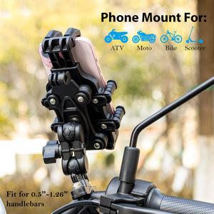 EMERK Phone Mount Holder for Motor and Bike