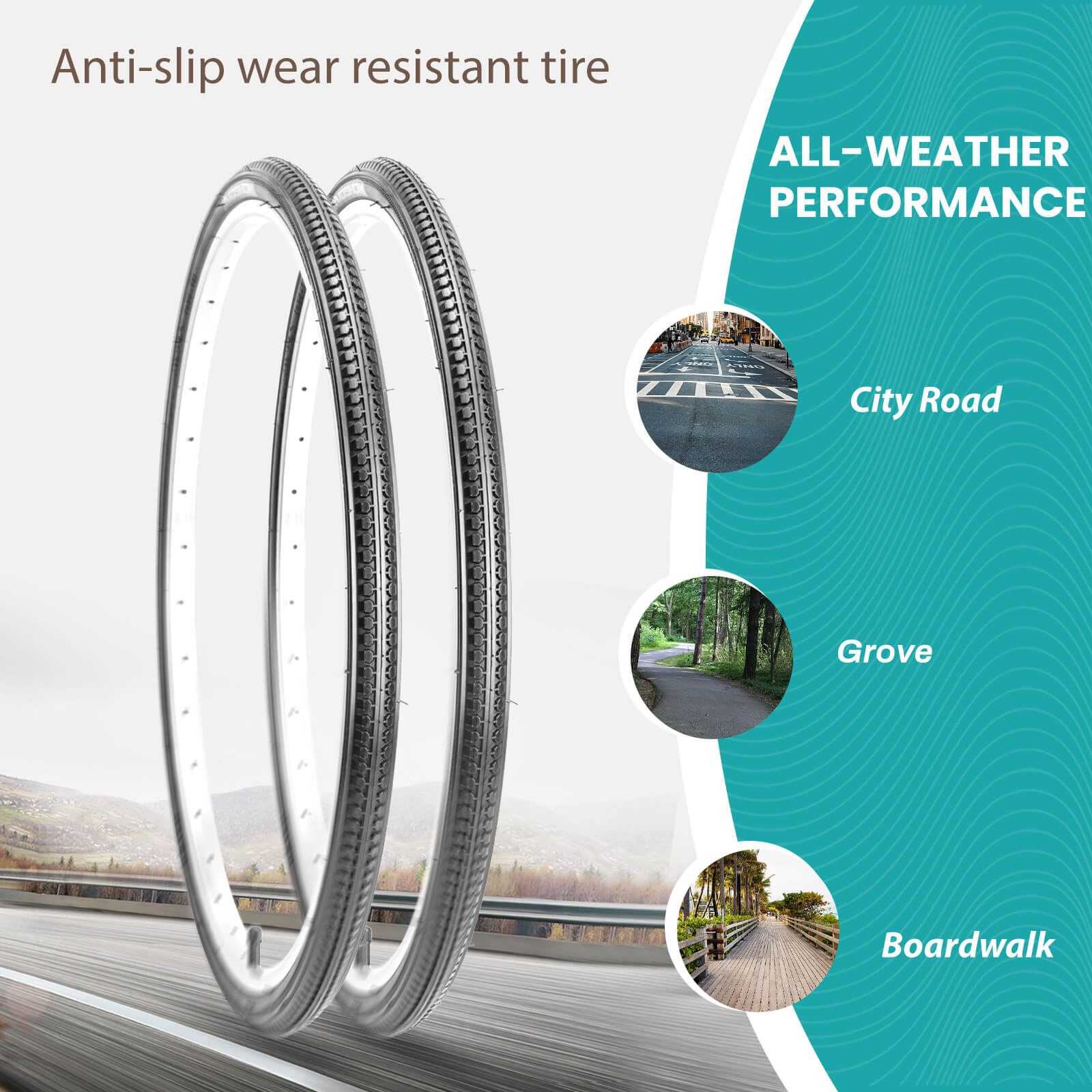 Varley ハイデンシティーEPS 5.8. Hycline Mainpath Road Bike Tire 26×1 3/8 (37-590)