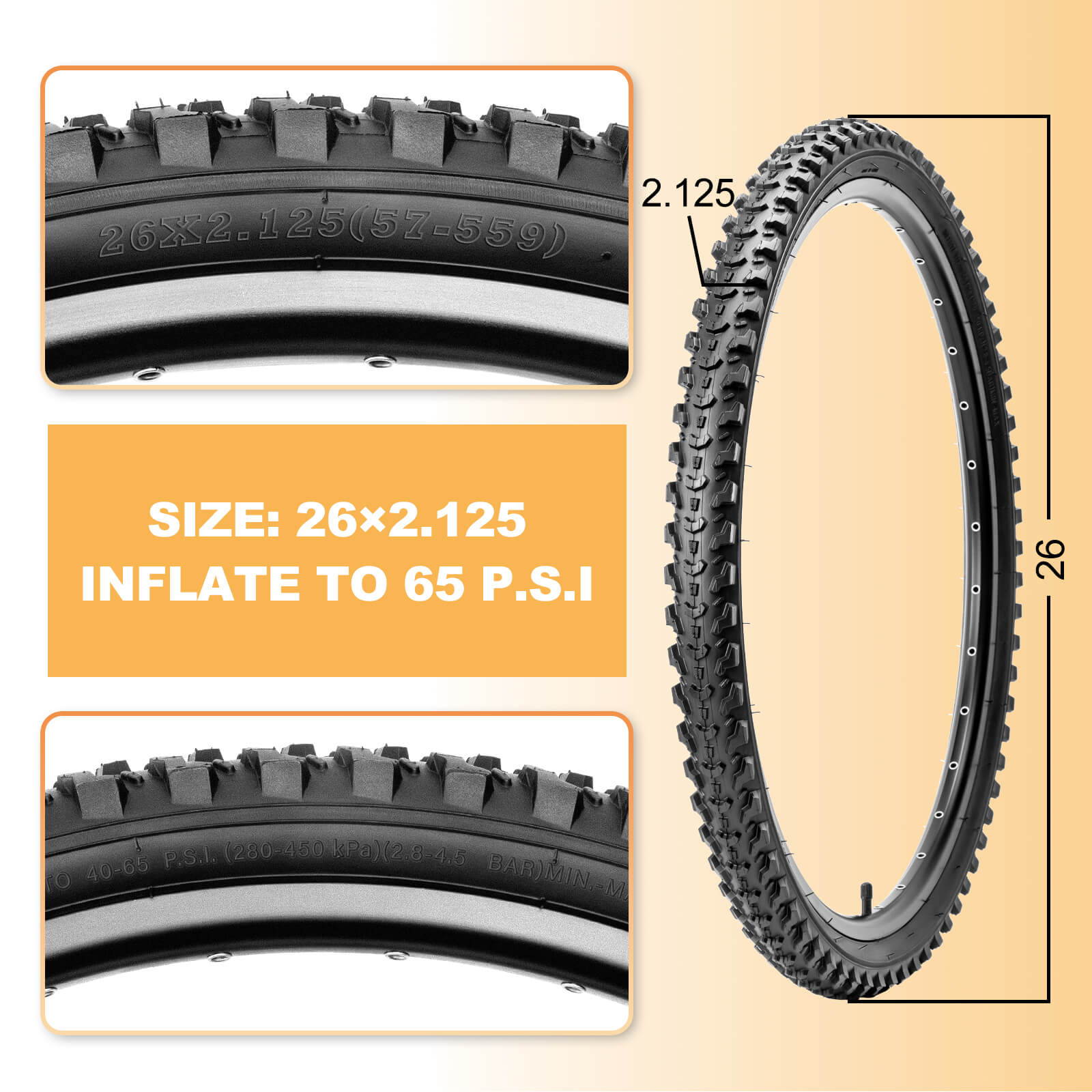 Detur -  20/24/26" × 2.125"