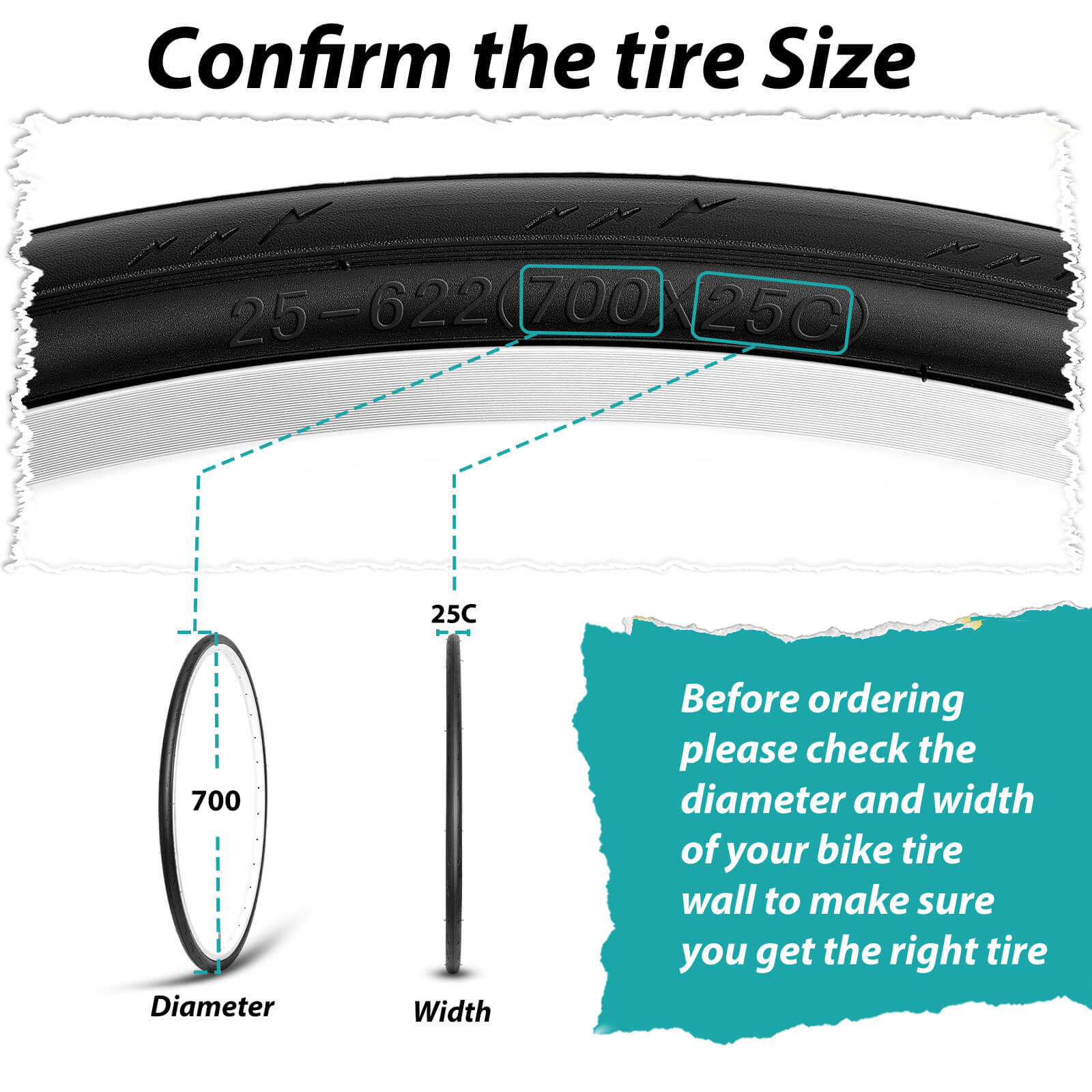 700c Road Bike Tires 23/25/28/35C - Hycline Cycle