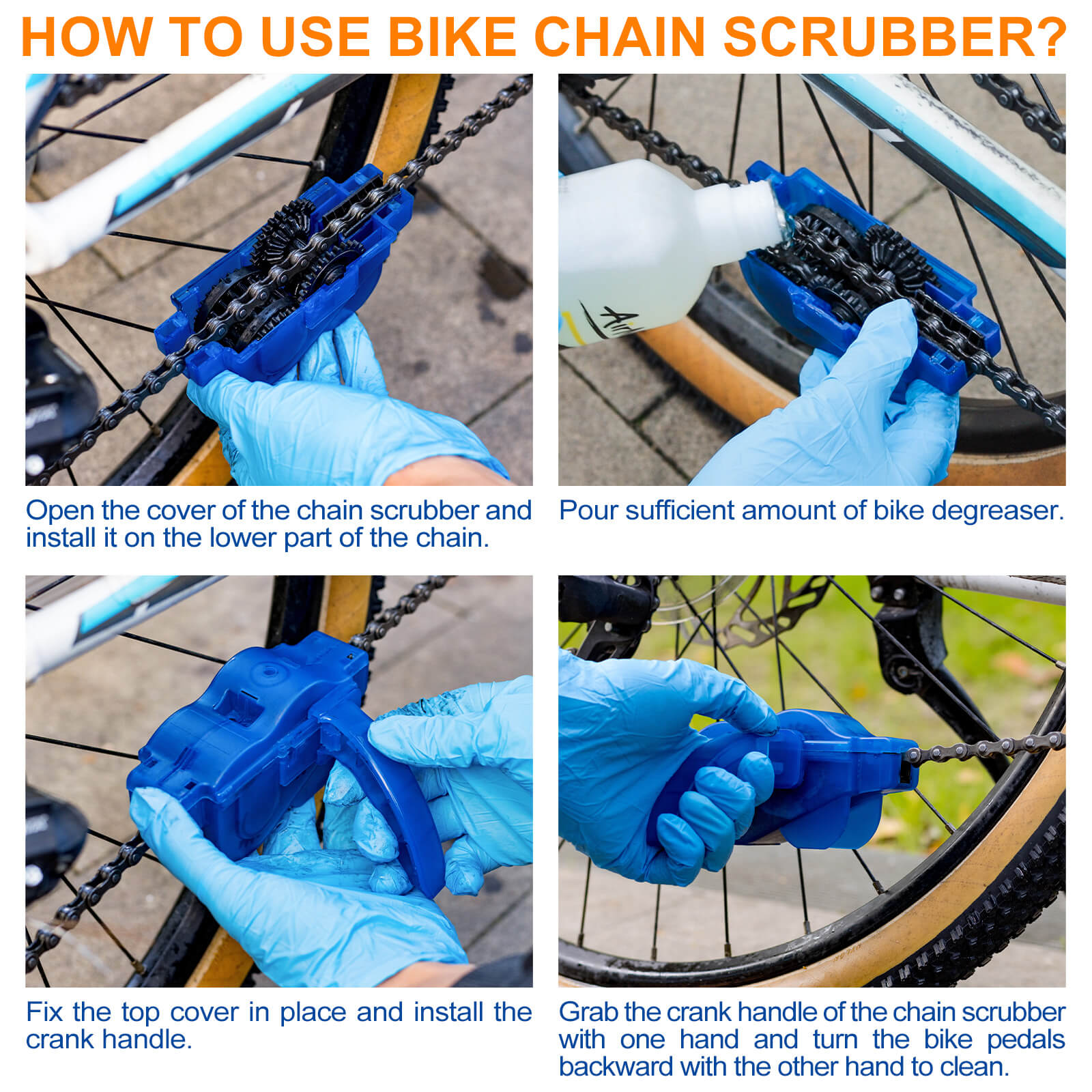 How To Clean Bicycle Chain Bike Chain Cleaning Kit – Hycline
