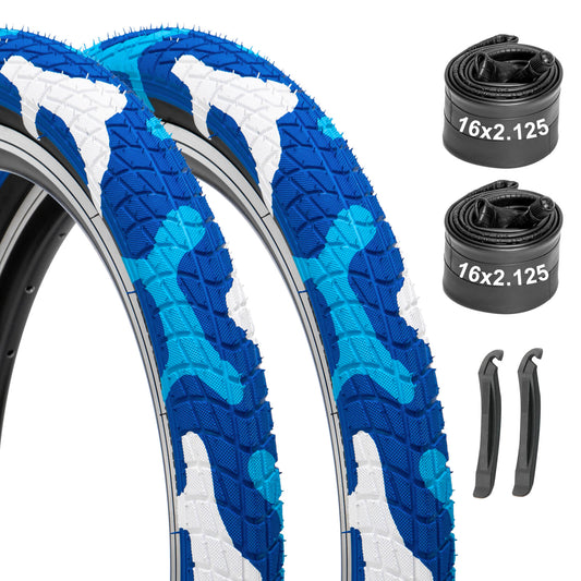 Hycline 16"×2.125" BMX Bike Tire with Tube (2 Pack)
