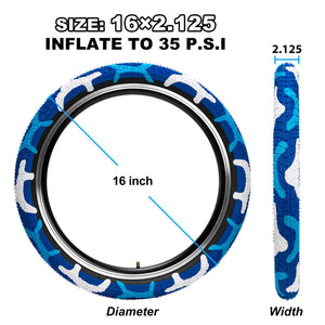 what the hycline kid bike tire's size? 16*2.125