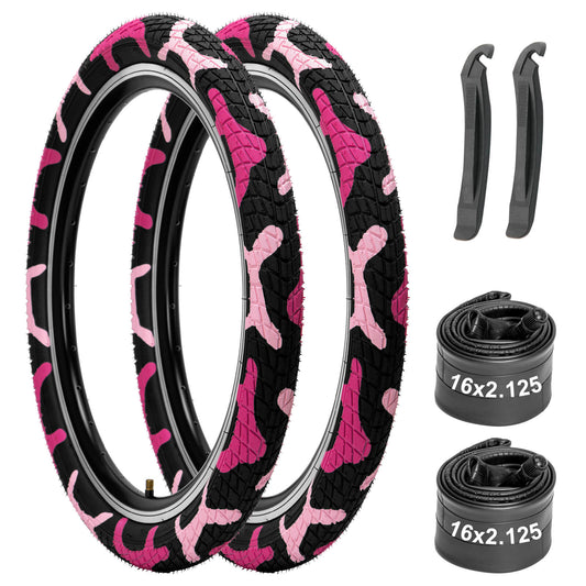 Hycline Colorwonder kid bike tire - Pink 16"x2.125"