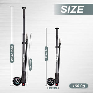 Hycline 300 PSI High-pressure Bicycle Shock Pump front fork and suspension pump