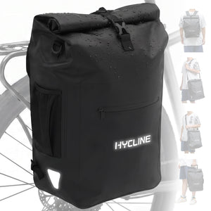 Hycline Bike Panniers, Waterproof Rear Rack Bags 5-in-1 Backpack 28L, bicycle bags & panniers.