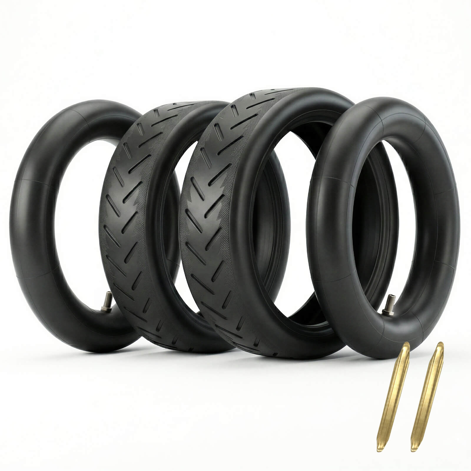 2-Pack SCR-8 8.5x2 inch scooter tires with inner tube replacement set, plus 2 tire levers - Hycline Bike