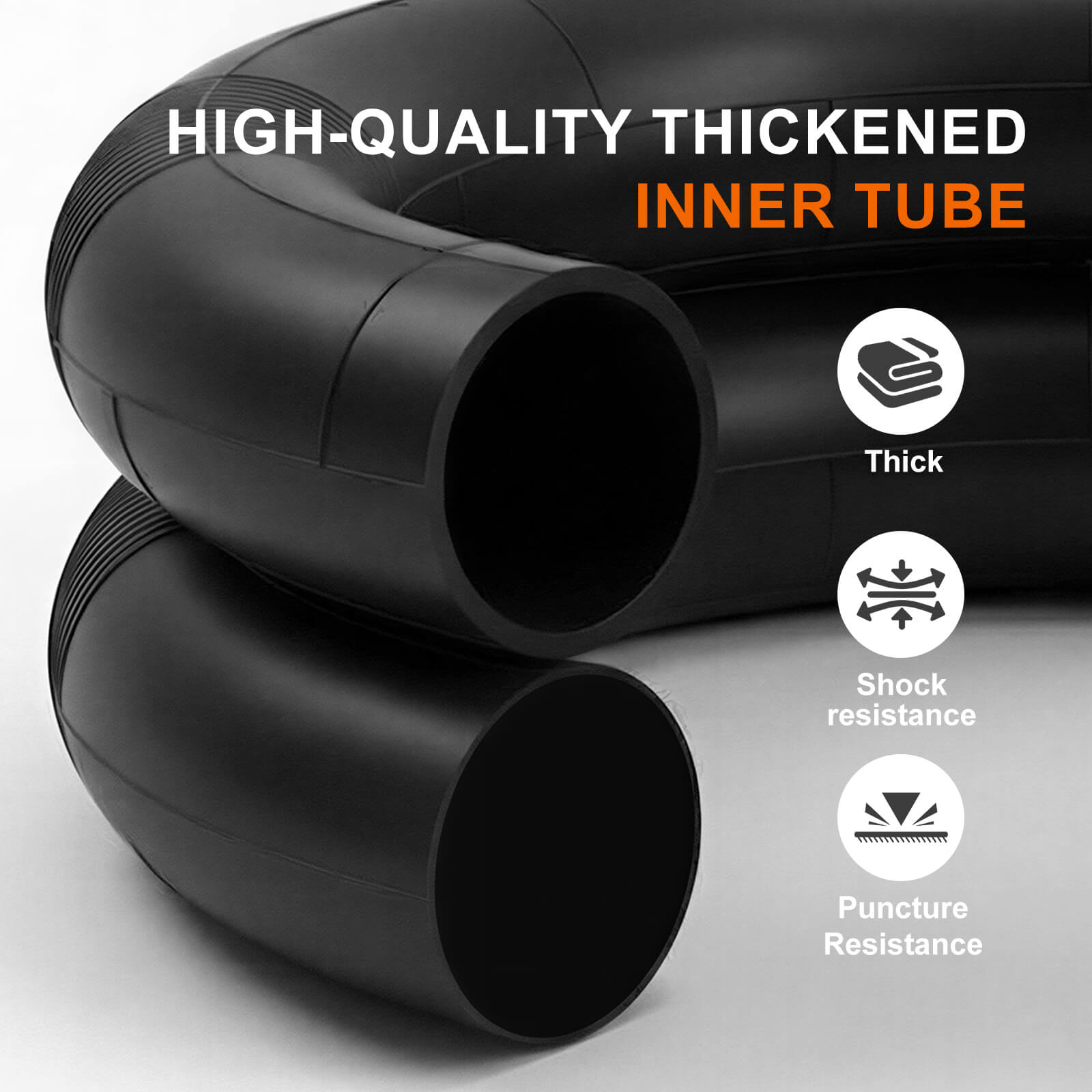 Best Hycline 10x2.5 inch (60 70-6.5") scooter replacement inner tube with 90° bent Valve